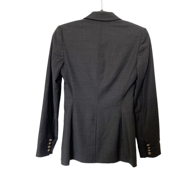ARITZIA Talula Wool Charcoal Gray Blazer, Size 2 - Picture 8 of 9